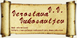 Veroslava Vukosavljev vizit kartica